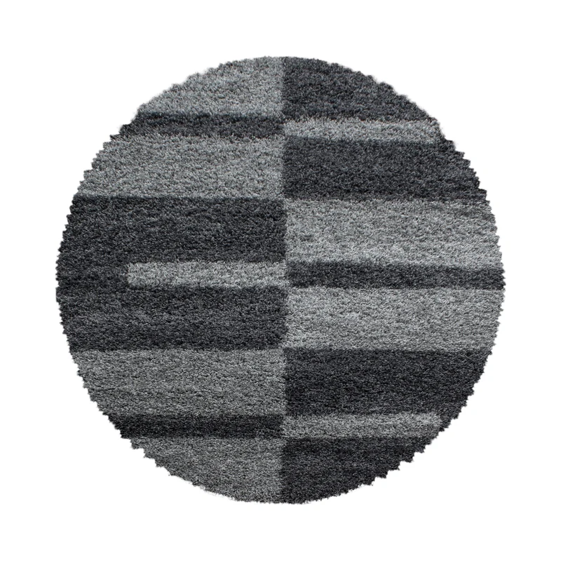 Carpettex Hochflor Teppich Shaggy Karo Weich Pflegeleicht