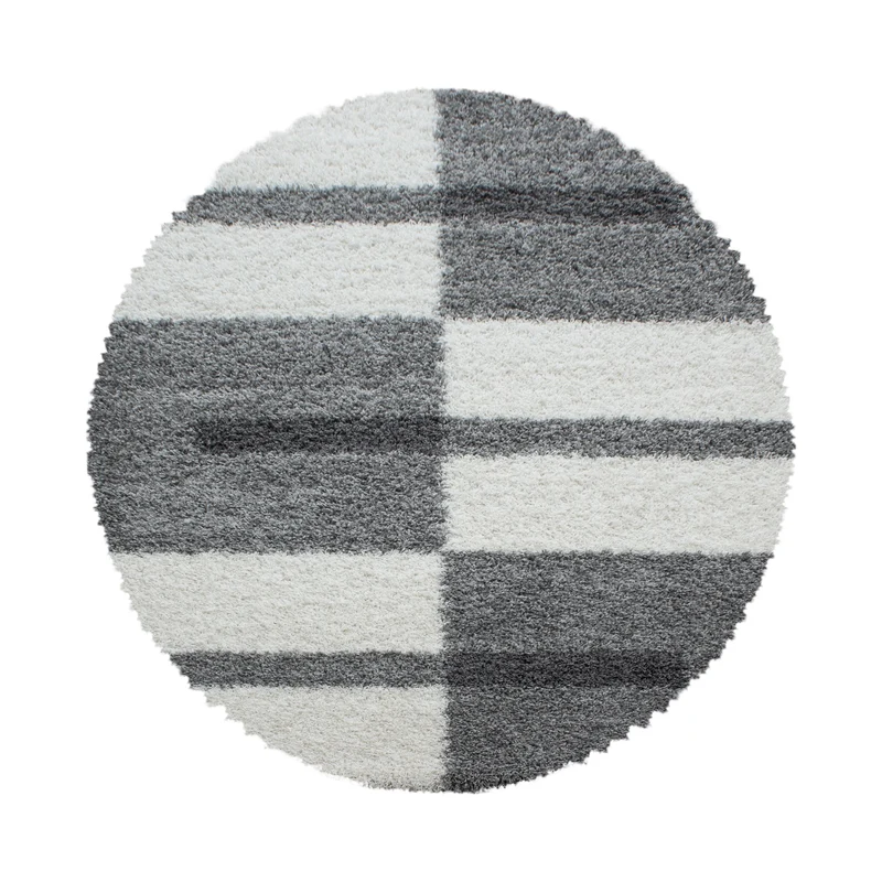 Carpettex Hochflor Teppich Shaggy Karo Weich Pflegeleicht