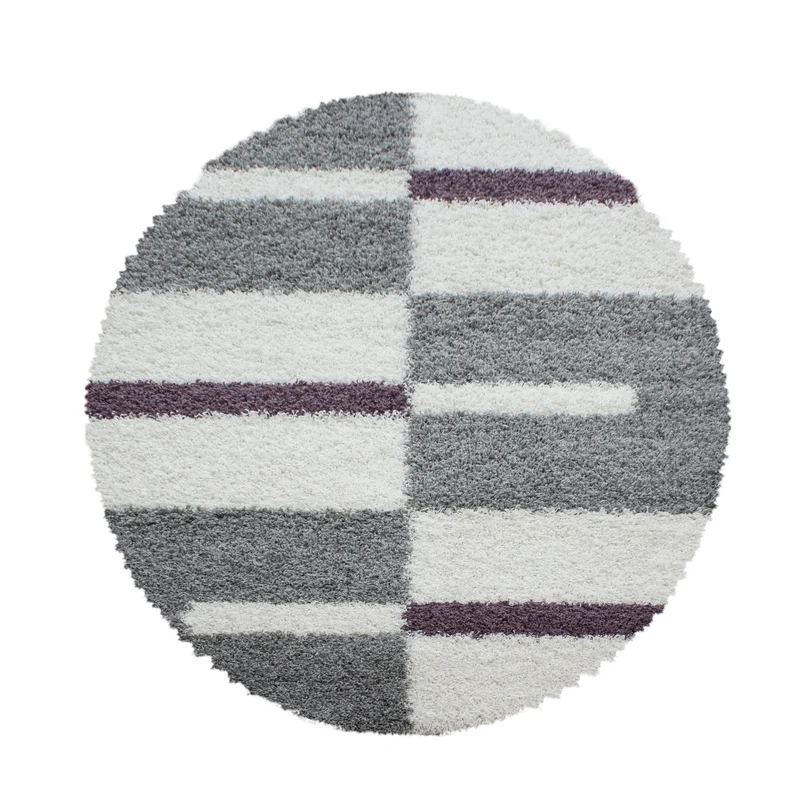 Carpettex Hochflor Teppich Shaggy Karo Weich Pflegeleicht