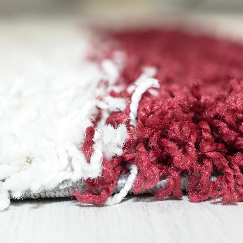 Carpettex Hochflor Teppich Shaggy Karo Weich Pflegeleicht