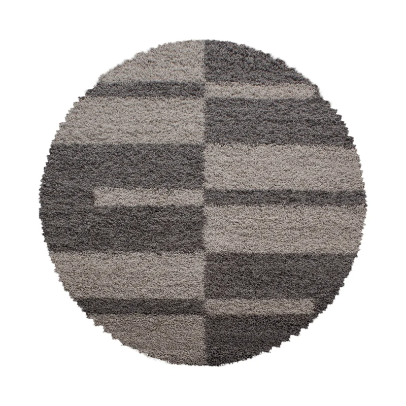 Carpettex Hochflor Teppich Shaggy Karo Weich Pflegeleicht