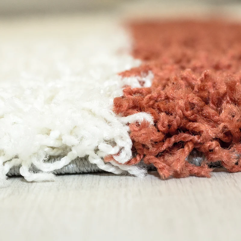 Carpettex Hochflor Teppich Shaggy Karo Weich Pflegeleicht