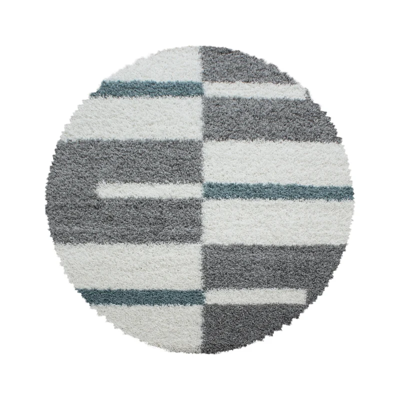 Carpettex Hochflor Teppich Shaggy Karo Weich Pflegeleicht