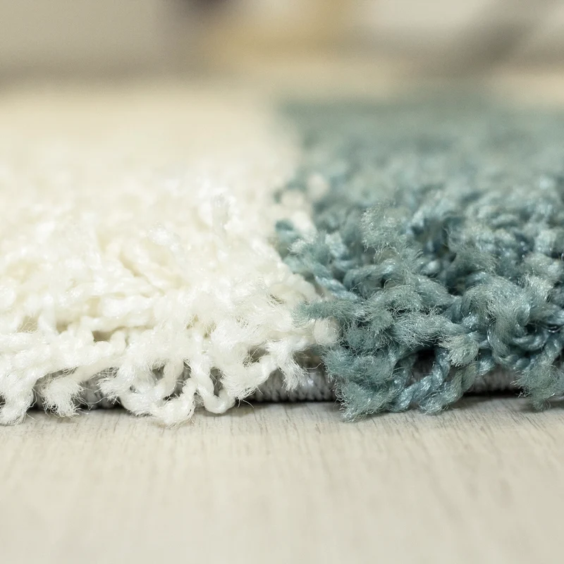 Carpettex Hochflor Teppich Shaggy Karo Weich Pflegeleicht