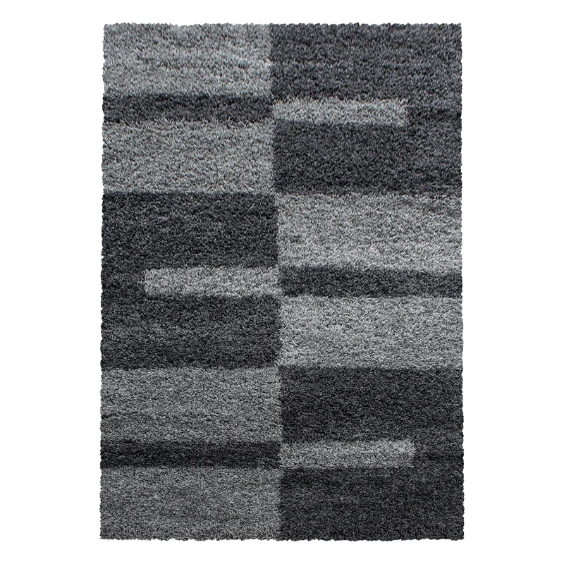 Carpettex Hochflor Teppich Shaggy Karo Weich Pflegeleicht