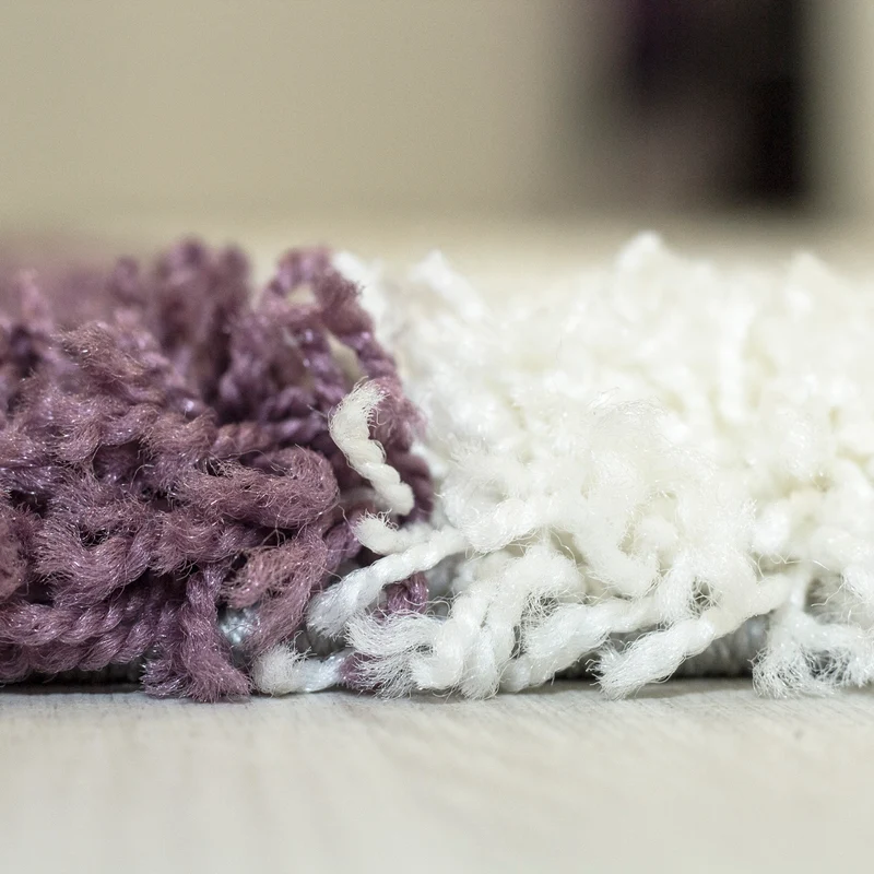 Carpettex Hochflor Teppich Shaggy Karo Weich Pflegeleicht