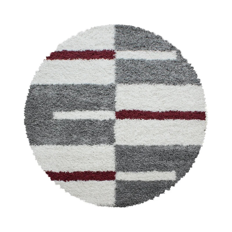 Carpettex Hochflor Teppich Shaggy Karo Weich Pflegeleicht