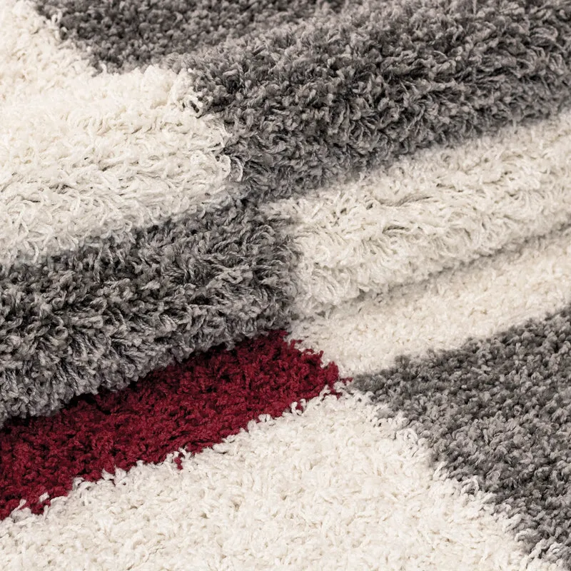 Carpettex Hochflor Teppich Shaggy Karo Weich Pflegeleicht