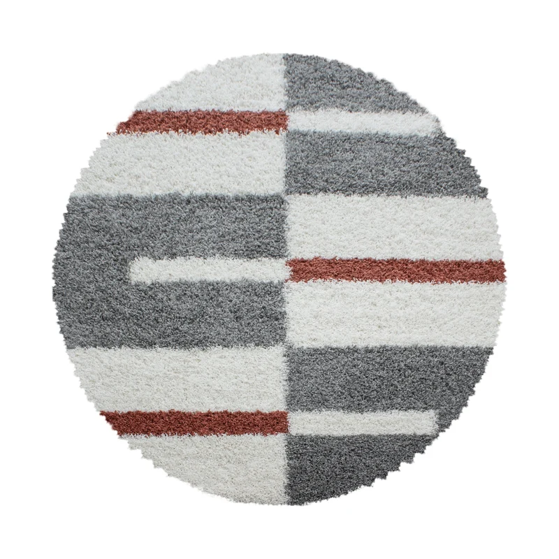Carpettex Hochflor Teppich Shaggy Karo Weich Pflegeleicht