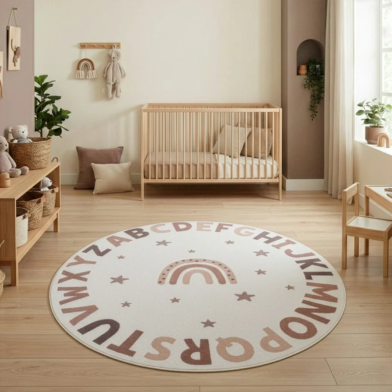 Carpettex Kinderteppich Alphabet Buchstaben Lernteppich