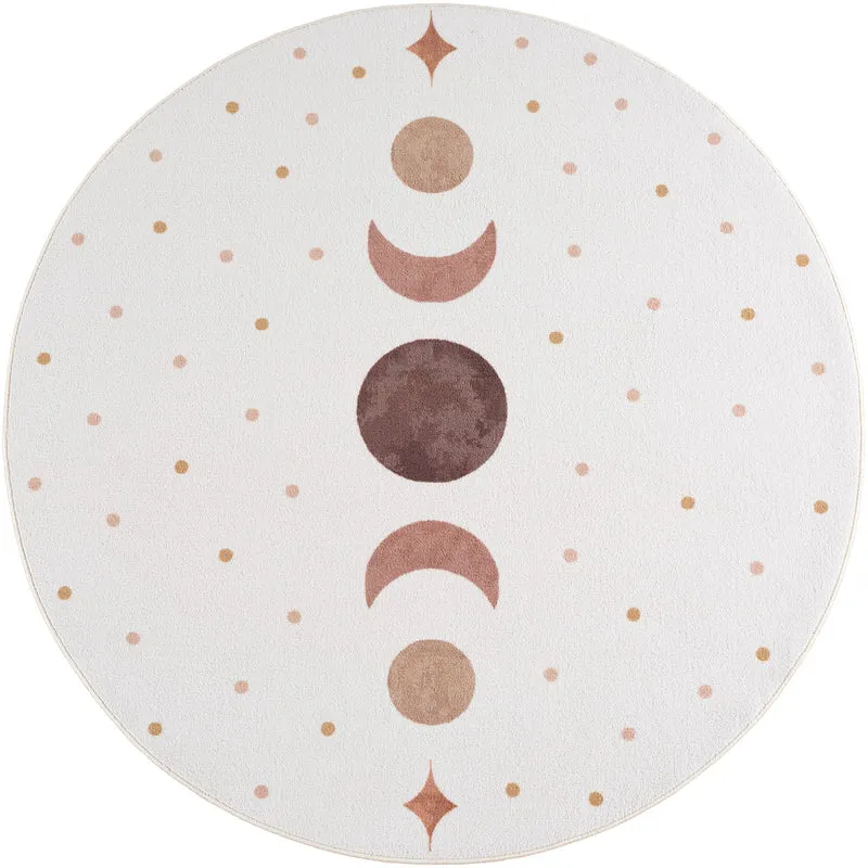 Carpettex Kinderteppich Mondphasen Boho Spielteppich