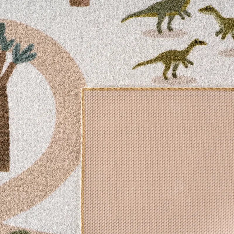 Carpettex Kinderteppich Dinosaurier Dino Straßen Spielteppich