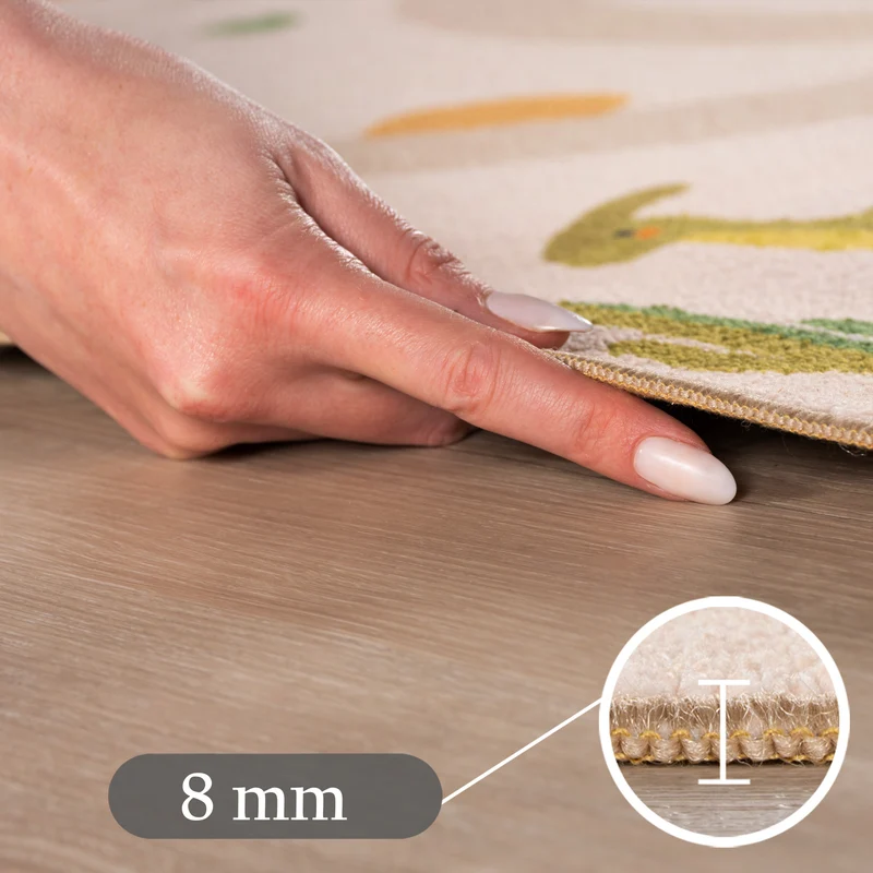 Carpettex Kinderteppich Dinosaurier Dino Straßen Spielteppich