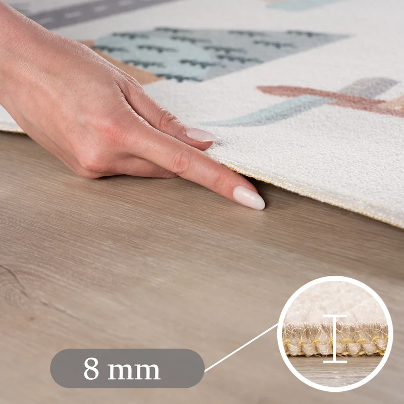 Carpettex Kinderteppich Straße Fahrzeuge Spielteppich