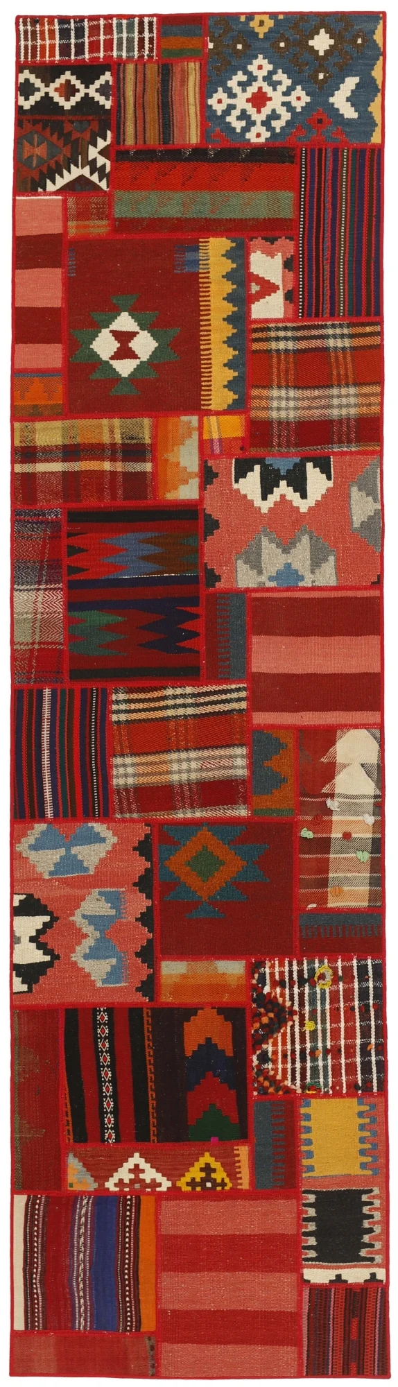 MY-RUG Teppich "Modern Patchwork " Geometrische Muster, Handgeknüpft