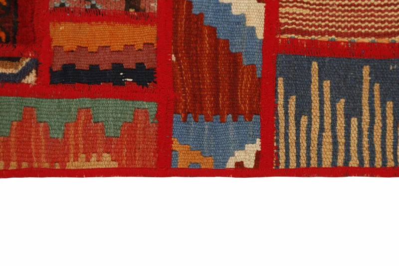 MY-RUG Teppich "Modern Patchwork " Geometrische Muster, Handgeknüpft