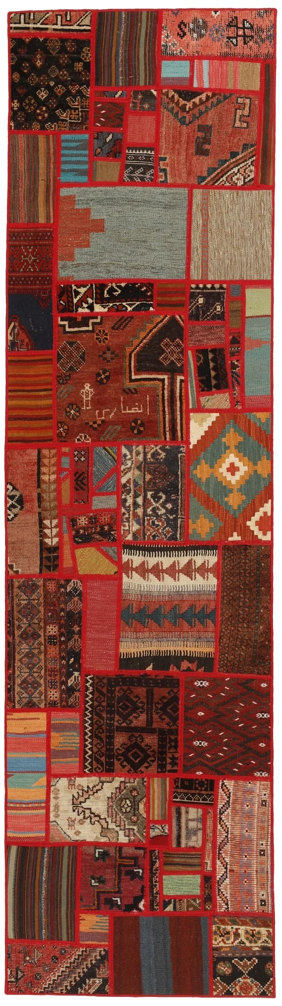 MY-RUG Teppich "Modern Patchwork " Geometrische Muster, Handgeknüpft