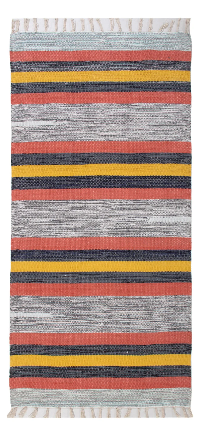 Kelim Modern Teppich 70x150cm - mehrfarbig