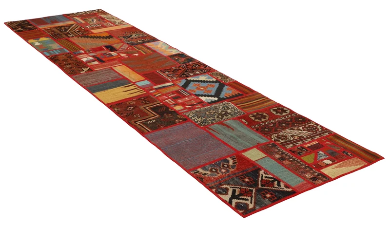 MY-RUG Teppich "Modern Patchwork " Geometrische Muster, Handgeknüpft
