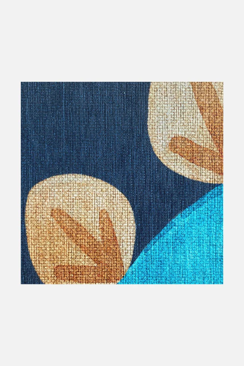 Konfetti Blau Teppich