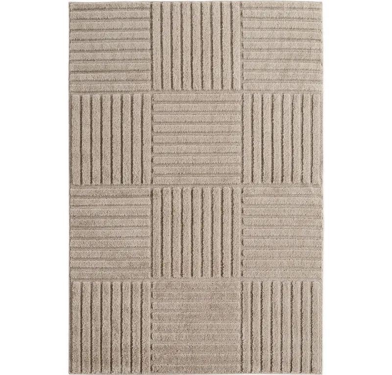 Carpettex Hochflor Teppich Skandi Boho Hoch-Tief Shaggy
