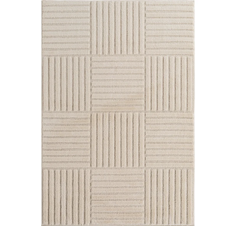 Carpettex Hochflor Teppich Skandi Boho Hoch-Tief Shaggy