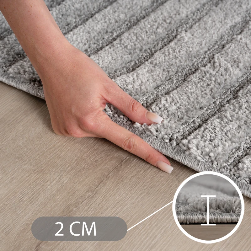 Carpettex Hochflor Teppich Skandi Boho Hoch-Tief Shaggy
