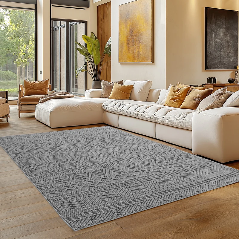 Carpettex Bouclé Teppich Schlingenflor Skandi Vintage Weich