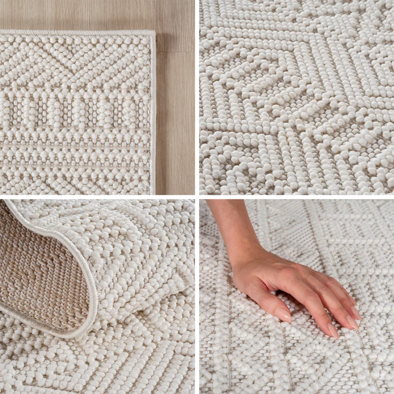 Carpettex Bouclé Teppich Schlingenflor Skandi Vintage Weich