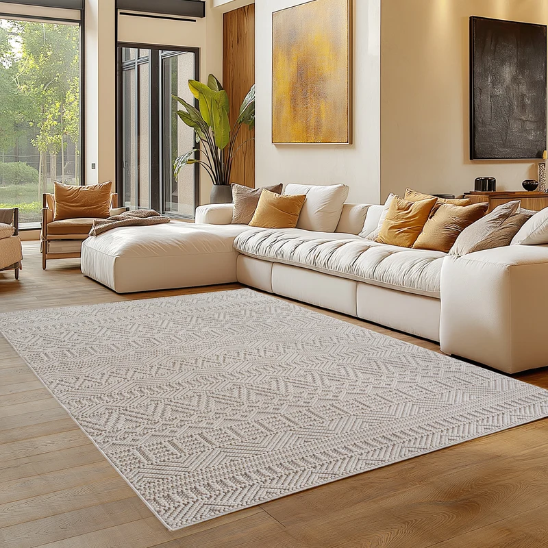 Carpettex Bouclé Teppich Schlingenflor Skandi Vintage Weich