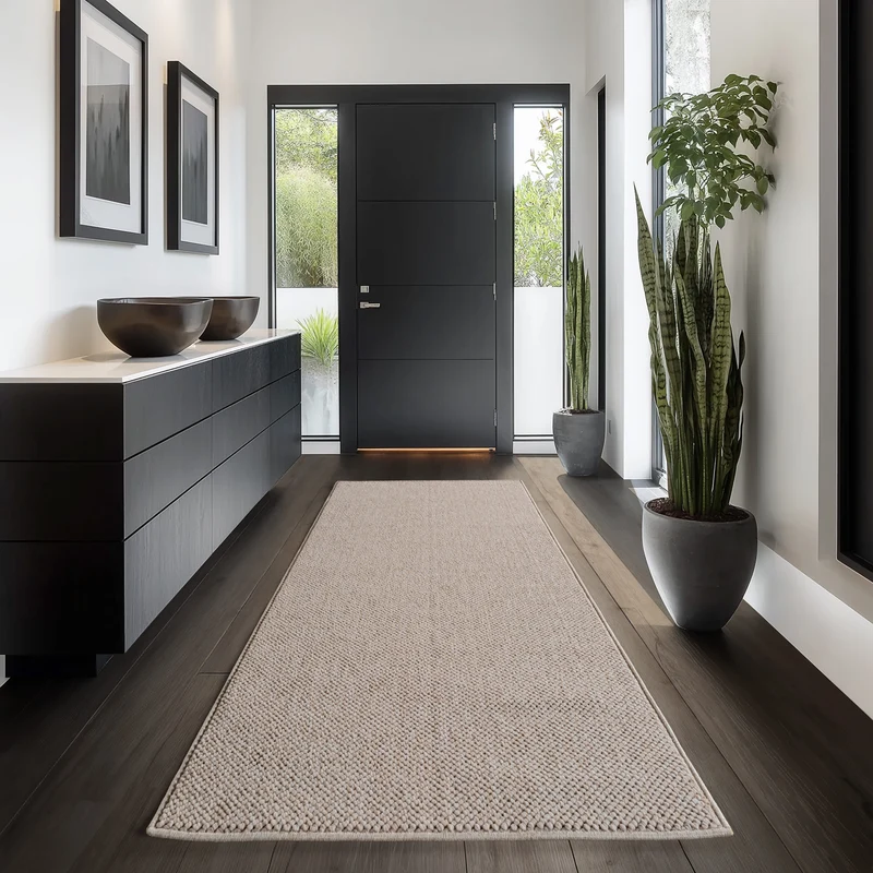 Carpettex Bouclé Teppich Schlingenflor Skandi Einfarbig Weich