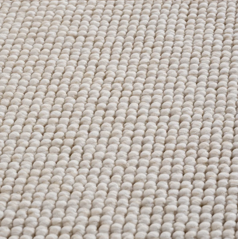 Carpettex Bouclé Teppich Schlingenflor Skandi Einfarbig Weich