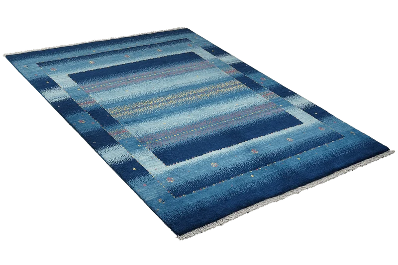 Rizbaf · Handgeknüpft – Blau, 204x149 cm