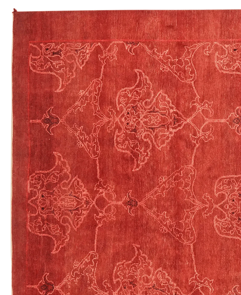 Rizbaf · Handgeknüpft – Rot, 364x270 cm