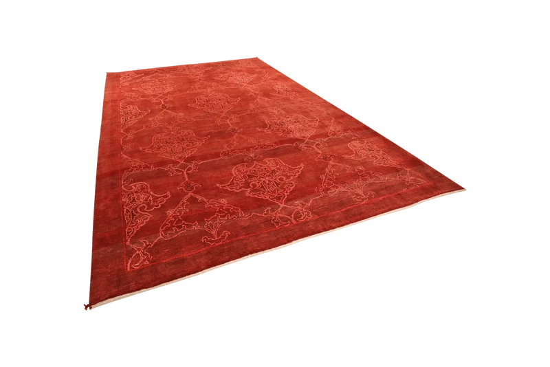 Rizbaf · Handgeknüpft – Rot, 364x270 cm
