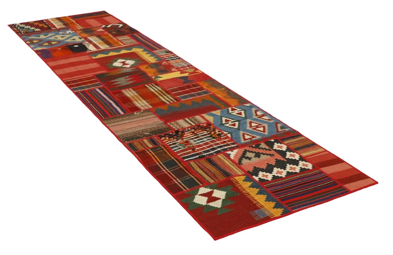 MY-RUG Teppich "Modern Patchwork " Geometrische Muster, Handgeknüpft