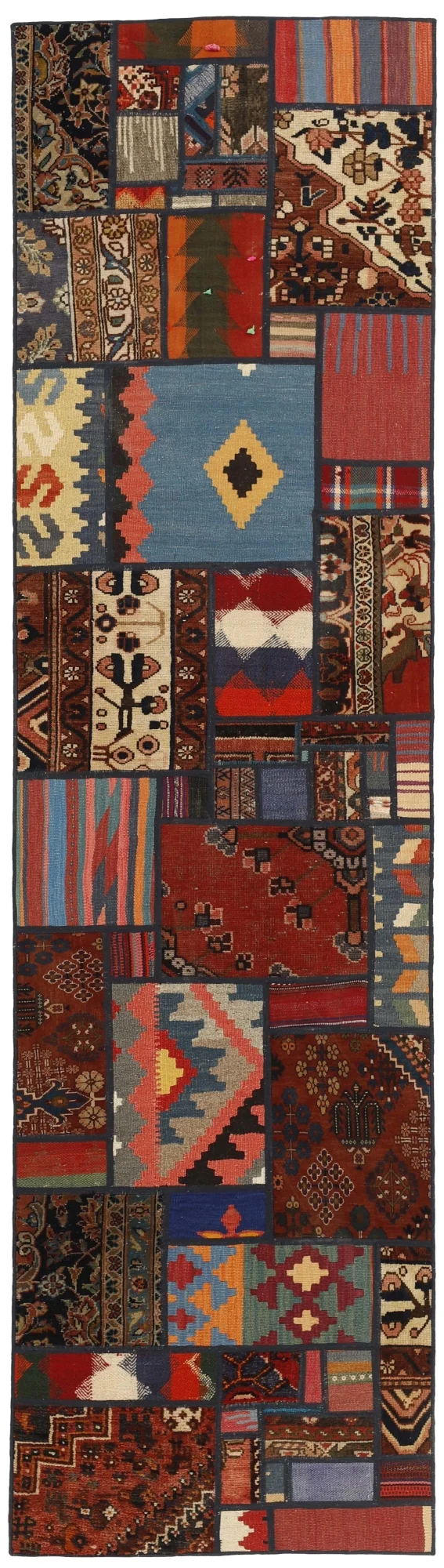 MY-RUG Teppich "Modern Patchwork " Geometrische Muster, Handgeknüpft