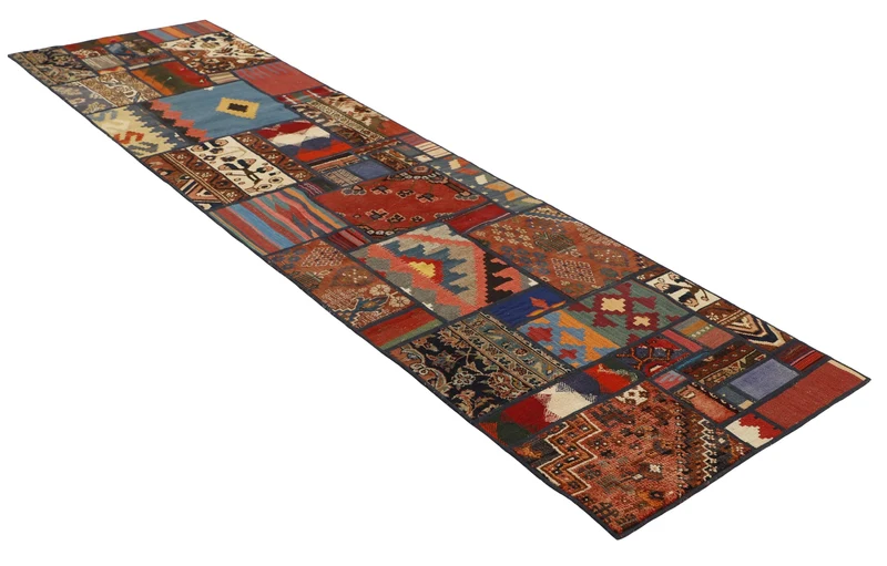 MY-RUG Teppich "Modern Patchwork " Geometrische Muster, Handgeknüpft