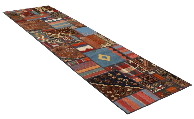 MY-RUG Teppich "Modern Patchwork " Geometrische Muster, Handgeknüpft