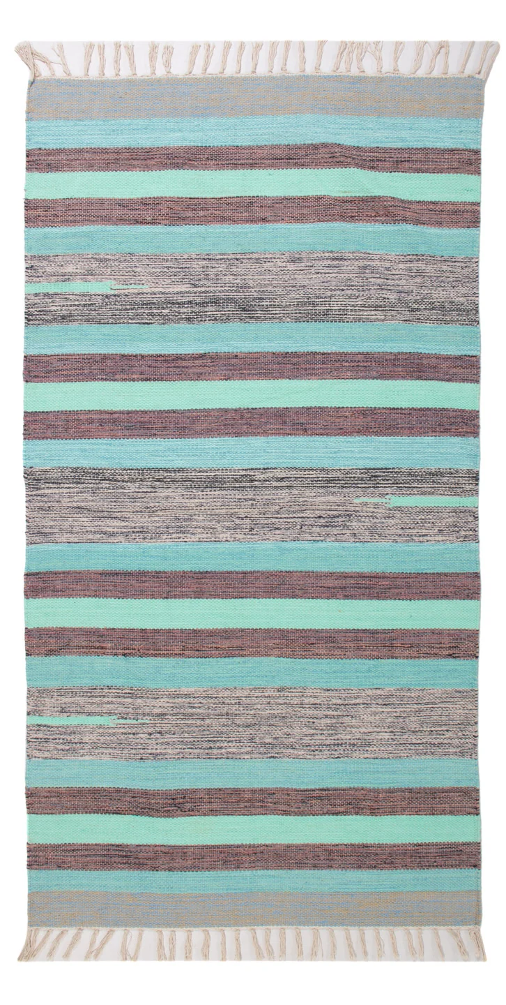 Kelim Modern Teppich 70x150cm - mehrfarbig