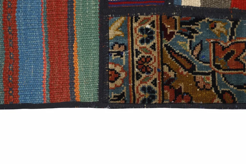 MY-RUG Teppich "Modern Patchwork " Geometrische Muster, Handgeknüpft
