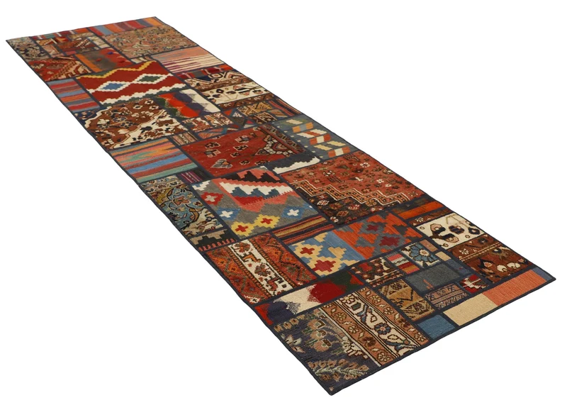 MY-RUG Teppich "Modern Patchwork " Geometrische Muster, Handgeknüpft