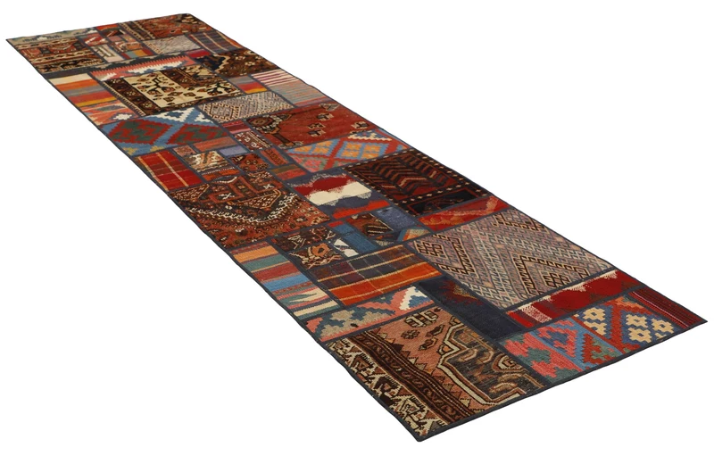 MY-RUG Teppich "Modern Patchwork " Geometrische Muster, Handgeknüpft