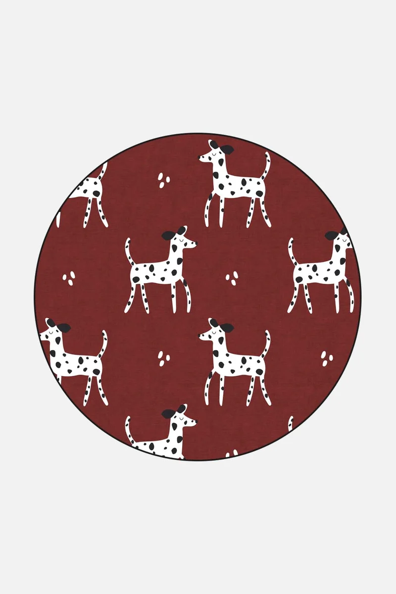 Dalmatiner Rot Teppich
