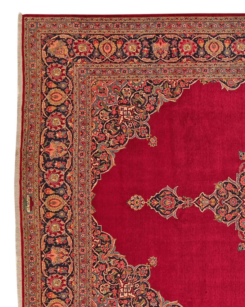 Kashan · Handgeknüpft – Rot, 382x271 cm