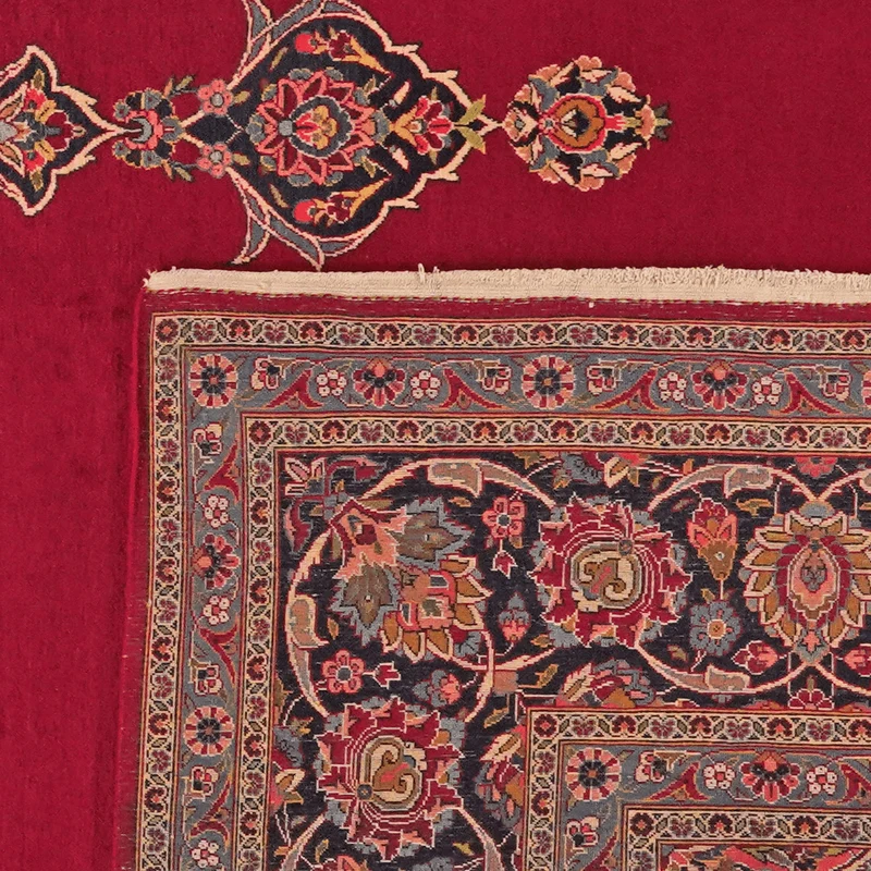 Kashan · Handgeknüpft – Rot, 382x271 cm
