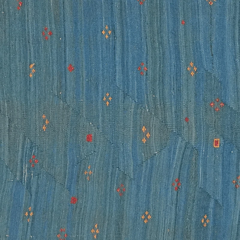 Kelim Gashgai · Handgewebt – Blau, 205x97 cm