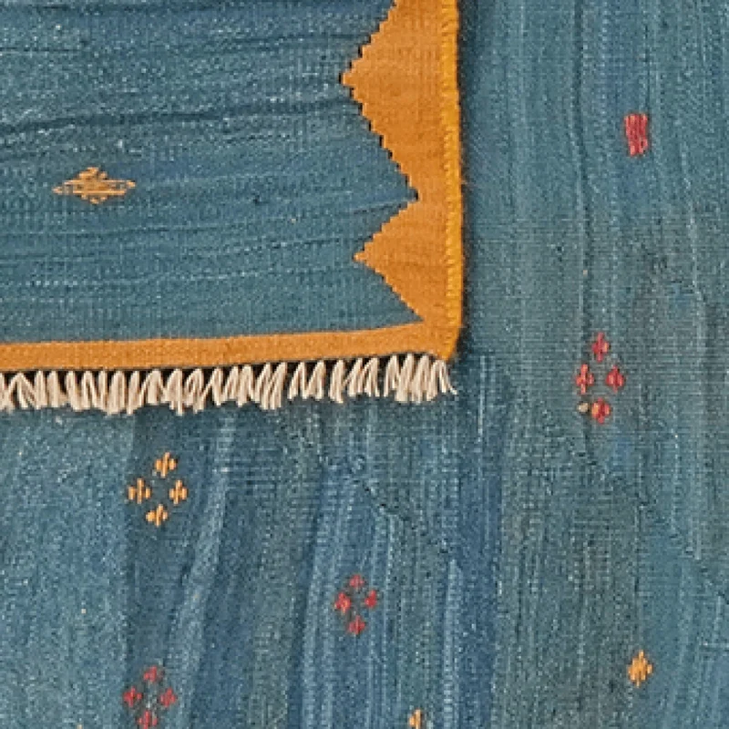 Kelim Gashgai · Handgewebt – Blau, 205x97 cm