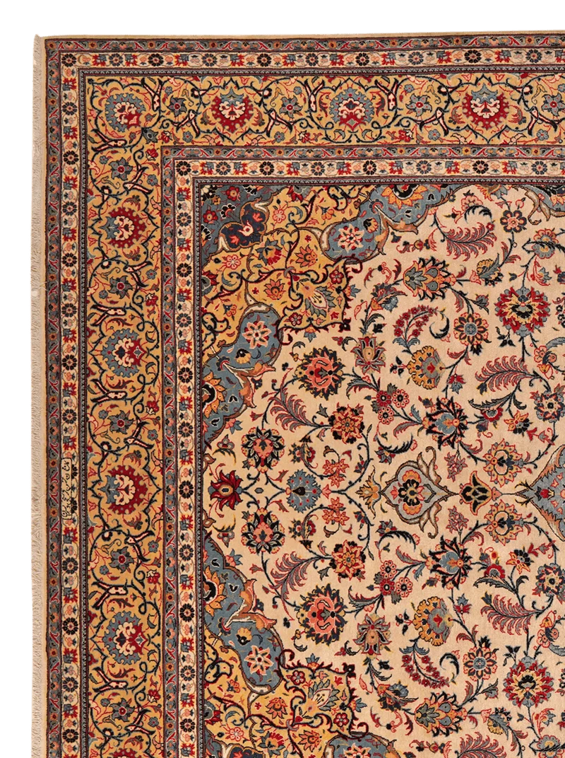 Kashan · Handgeknüpft – Braun, 389x271 cm