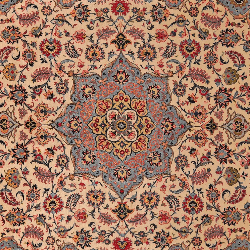 Kashan · Handgeknüpft – Braun, 389x271 cm